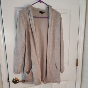Verve Ami Light Gray Hooded Cardigan